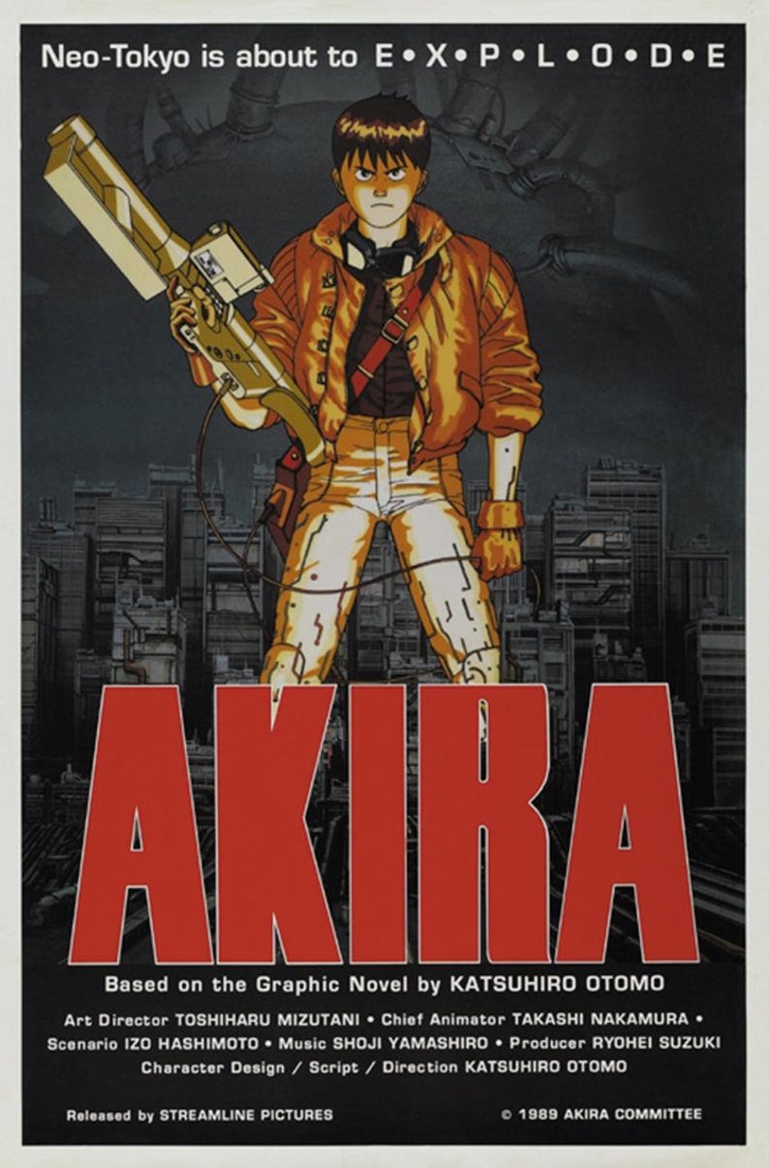 AKIRA (1988) 大友克洋 アニメ映画ポスター 再版 24x36 インチ - Etsy 日本
