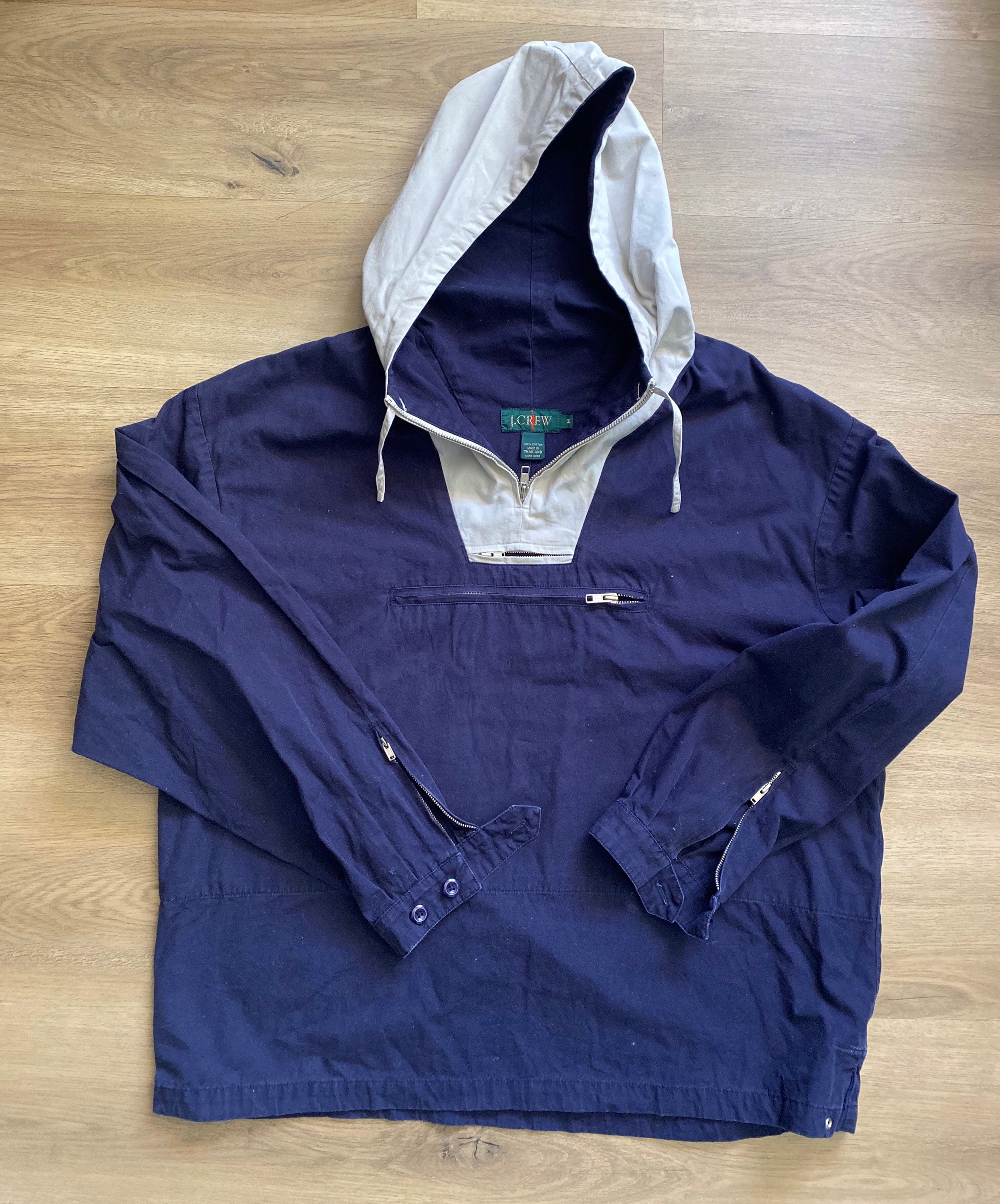 Vintage 1990s Jcrew Color Block Anorak - Etsy