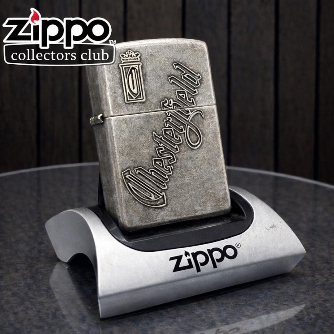1997 Zippo Chesterfield Cigarettes Antique Silver Limited Edition