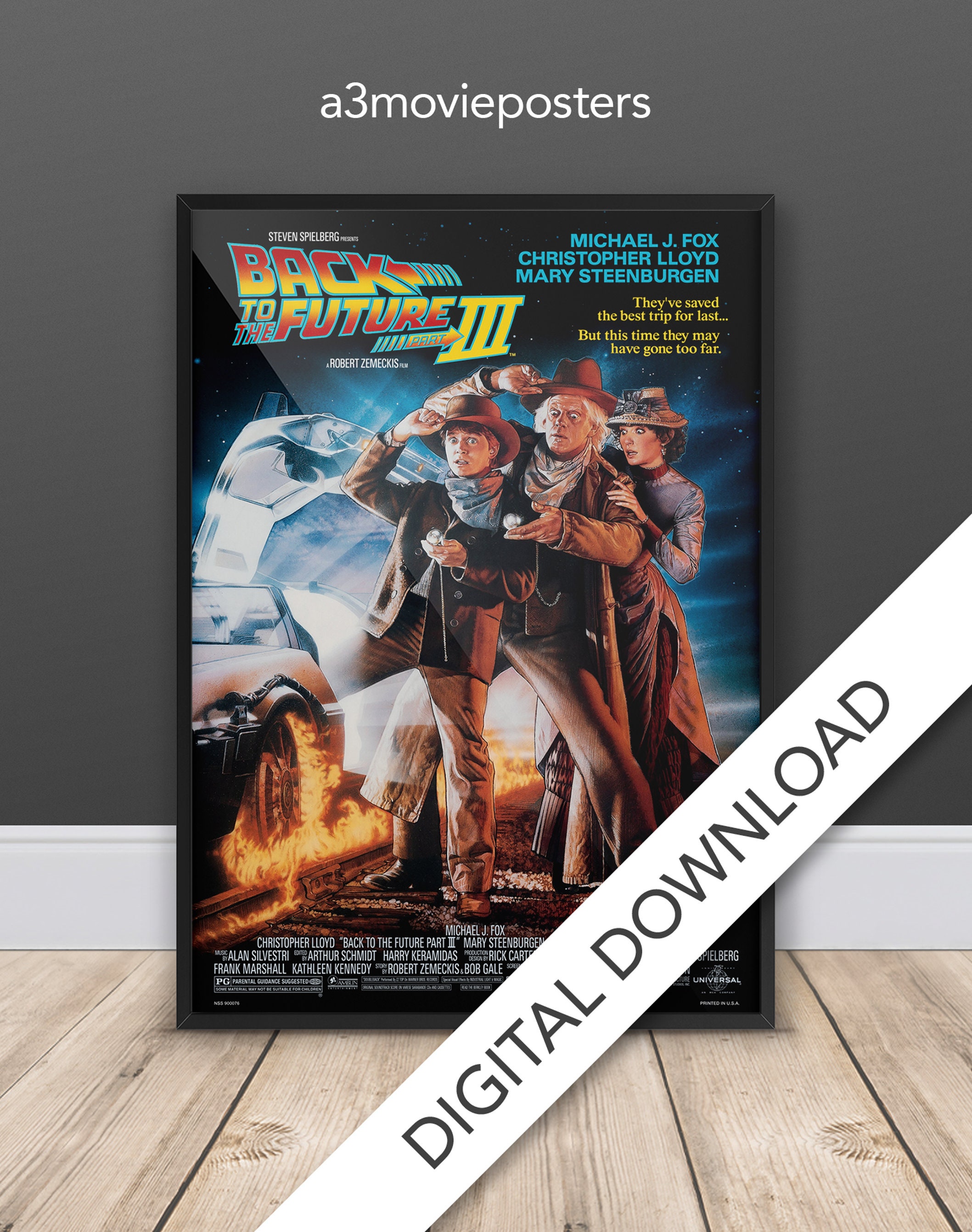 Back to the Future Part III - Movie Poster - Back to the Future 3