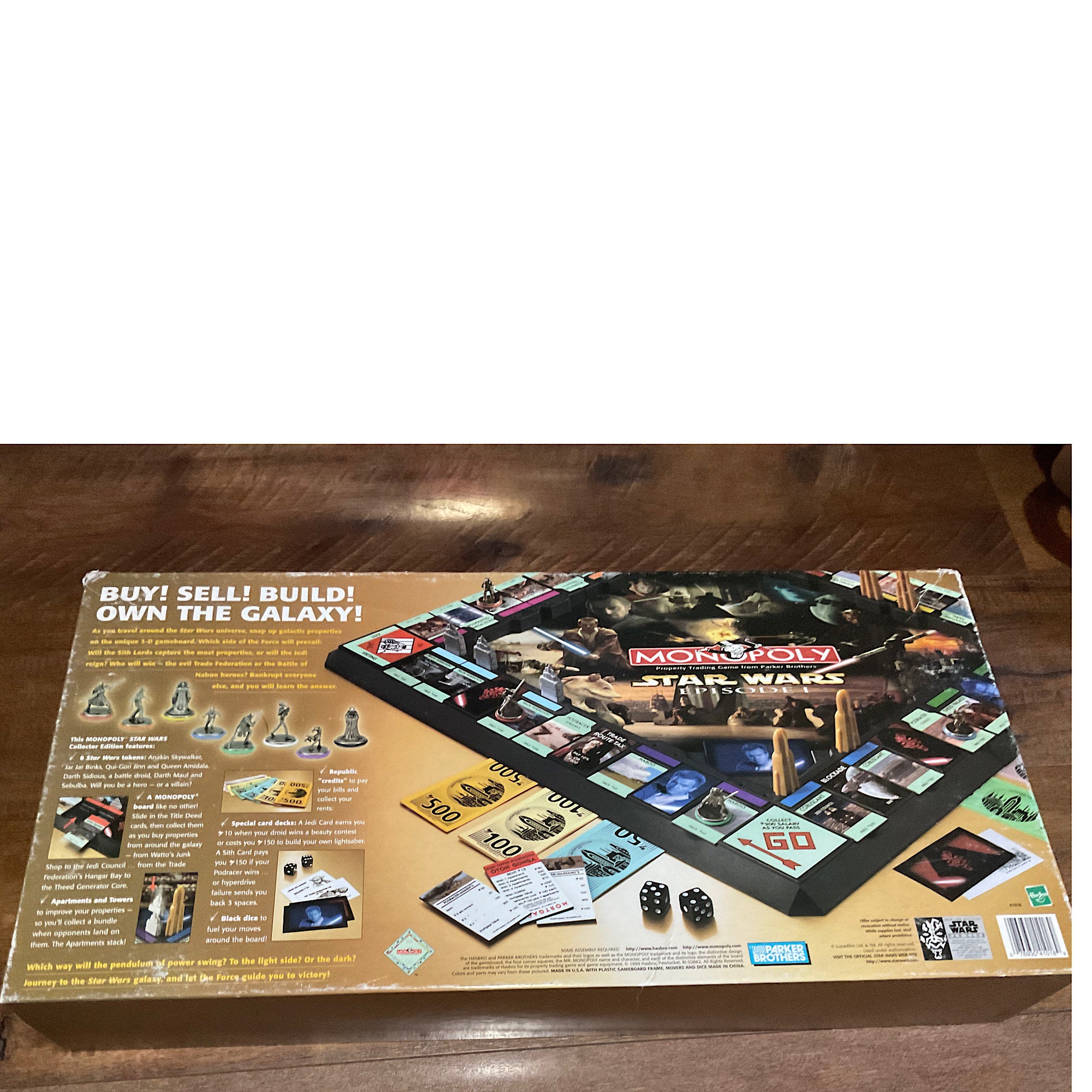 1999 Hasbro Parker Brothers Star Wars Episode I Collector Edition