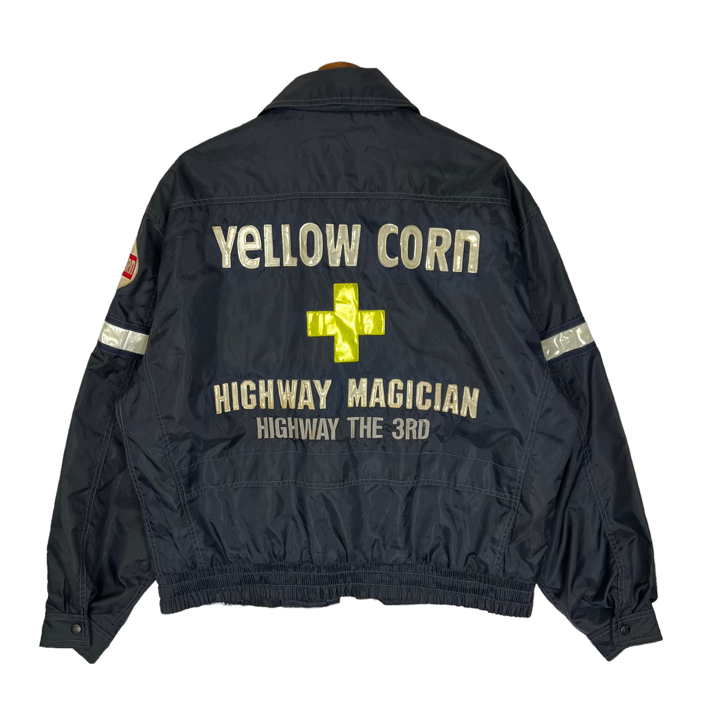 Vintage Yellow Corn Highway Magician Bomber Jacket - Size Large - Etsy