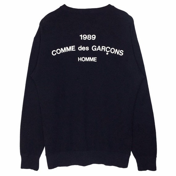 Vintage 1989 Comme Des Garçons Homme V-neck Jumper - Etsy