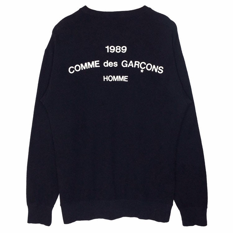 Vintage 1989 Comme Des Garçons Homme V-neck Jumper - Etsy