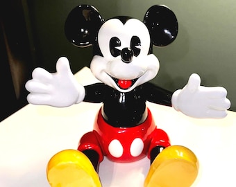 Vintage Schmid Mickey Mouse Club March Rotating Musical Figure