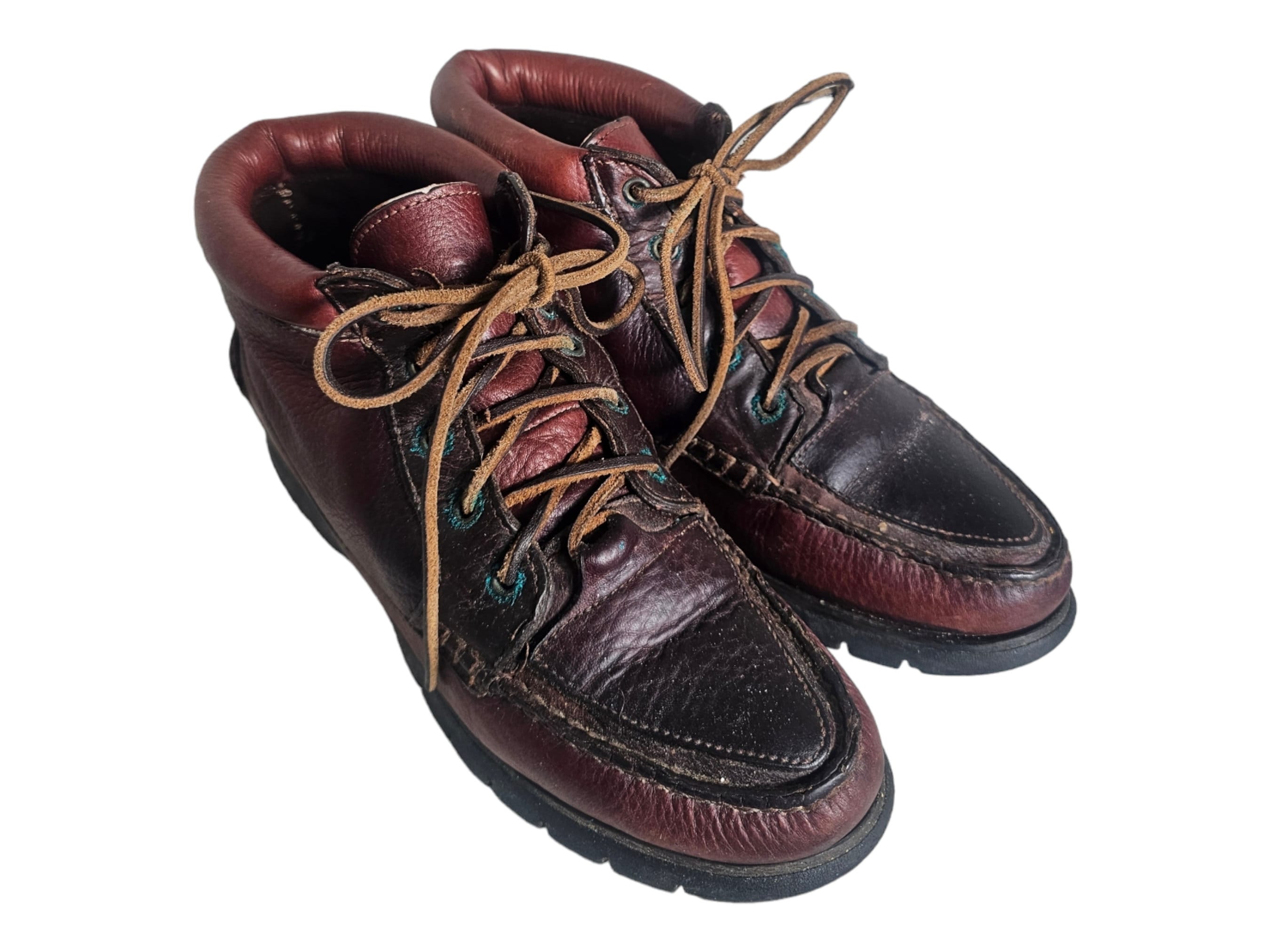 Vintage 90s Timberland Hiking Boots Genuine Leather Size 7.5M - Etsy