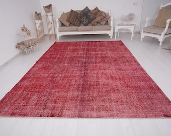 8x11 ラグ、特大トルコラグ、大型ラグ 8x11、ヴィンテージラグ