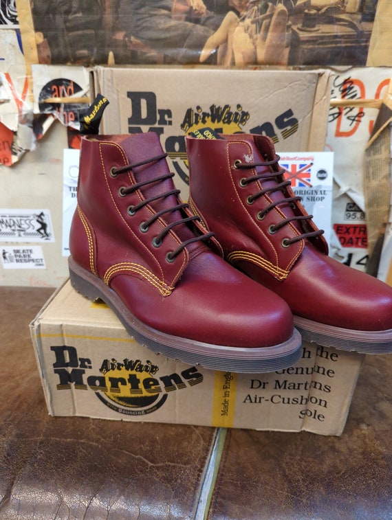 Dr Martens 983 Oxblood 6 Hole Made in England Size 8 - Etsy