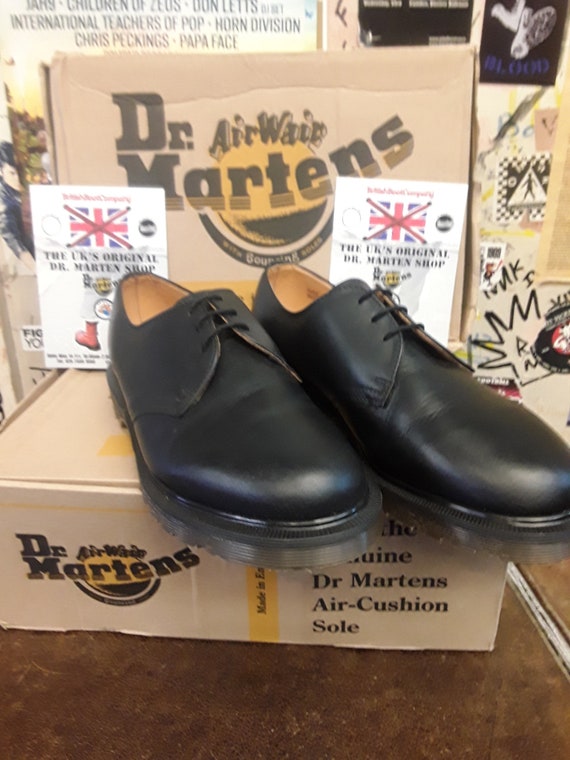 Dr Martens 1461 Black Greasy 3 Hole Made in England Size 7 - Etsy