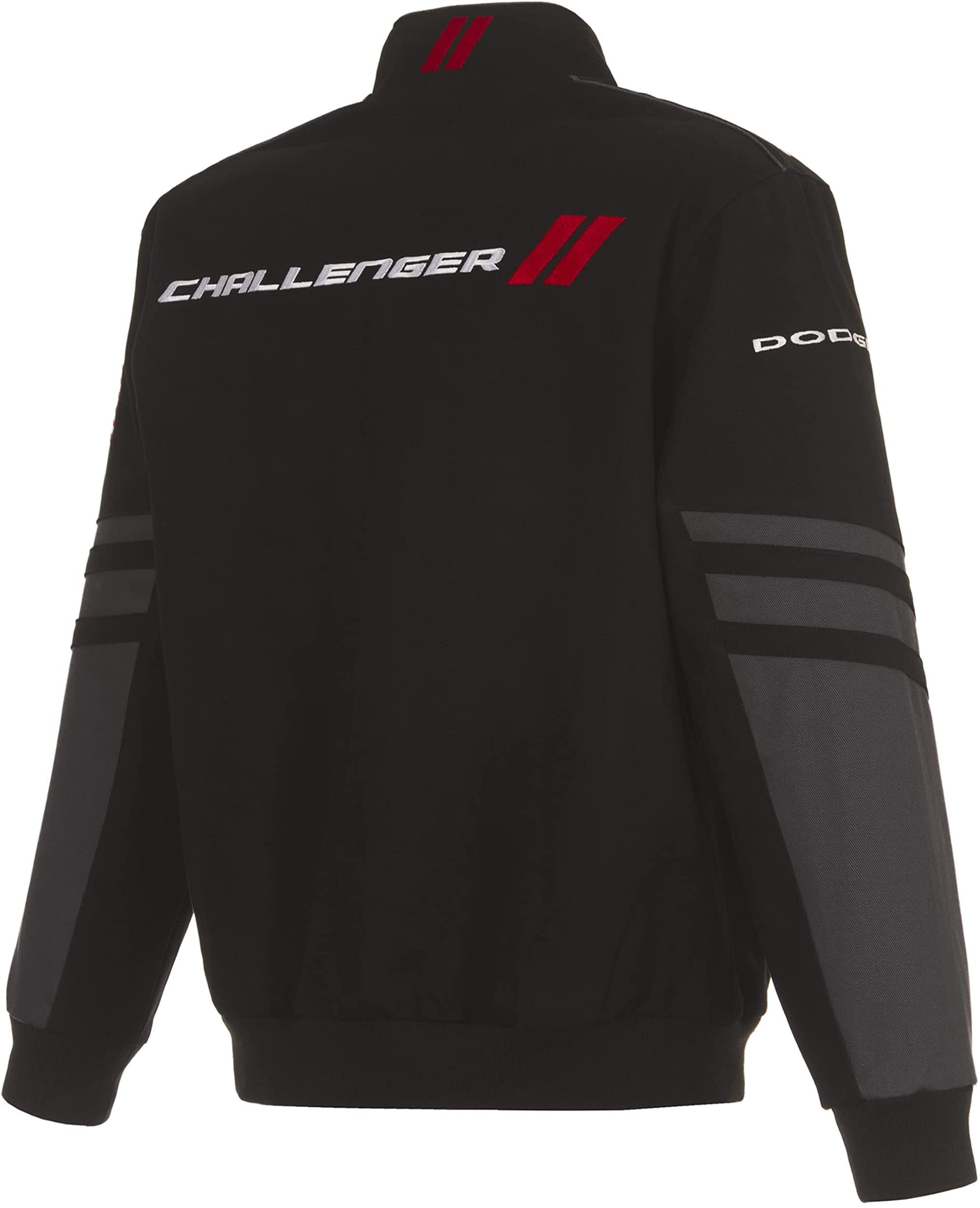 JH Design Men's Dodge Challenger Jacket an Embroidered Classic