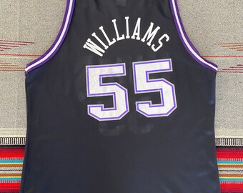 Vintage 90s Champion Sacramento Kings #55 Jason Williams Jersey