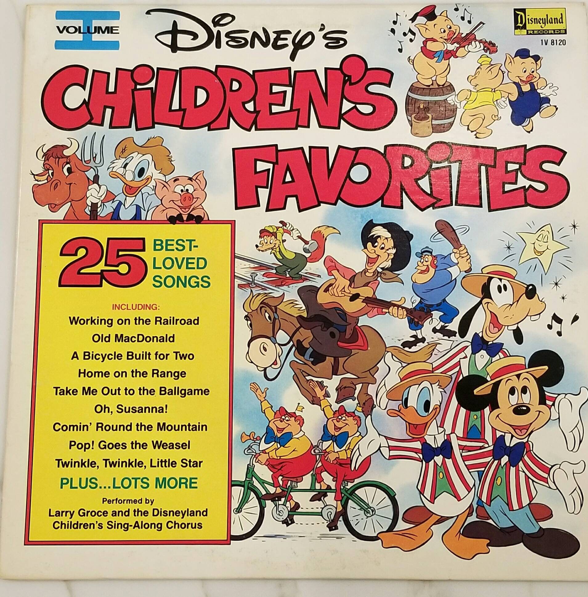 1979 Disney's Children's Favorites Vol 1 - 25 Best Loved Songs