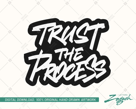 Trust the Process SVG - Etsy