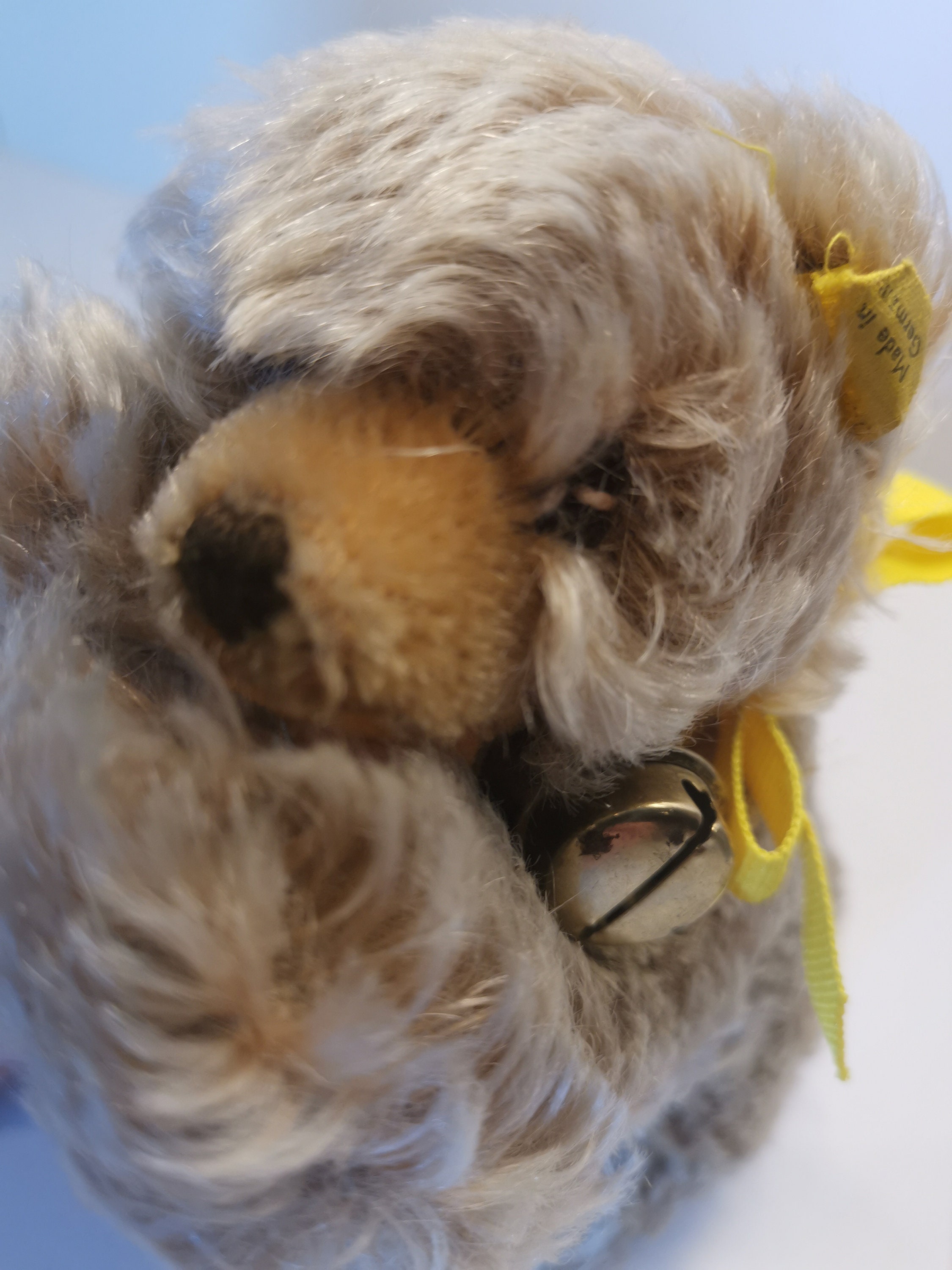 VTG Steiff Floppy Zotty Sleeping Lying Teddy Bear, 17 Cm, 1960s