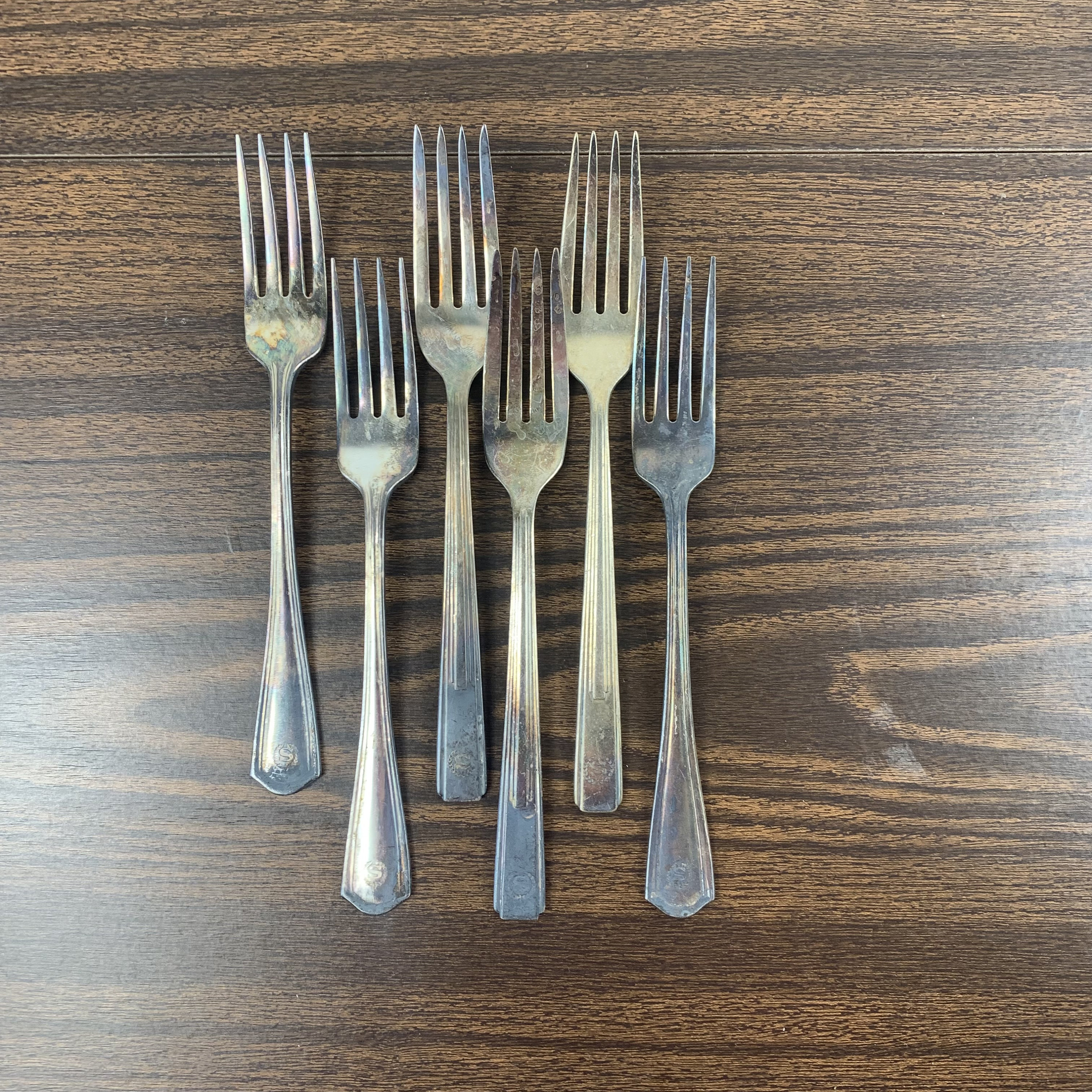 リード＆バートン】純銀 スターリング／ナイフ＆フォーク 2組