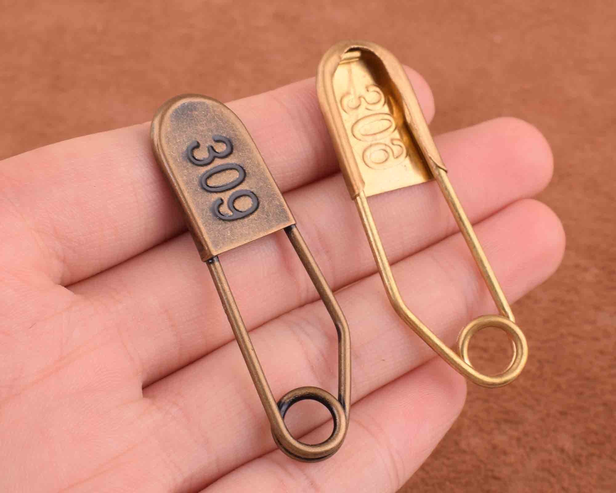 ヴィンテージ真鍮製ランドリーピン - 55*15 mm スチームパンク