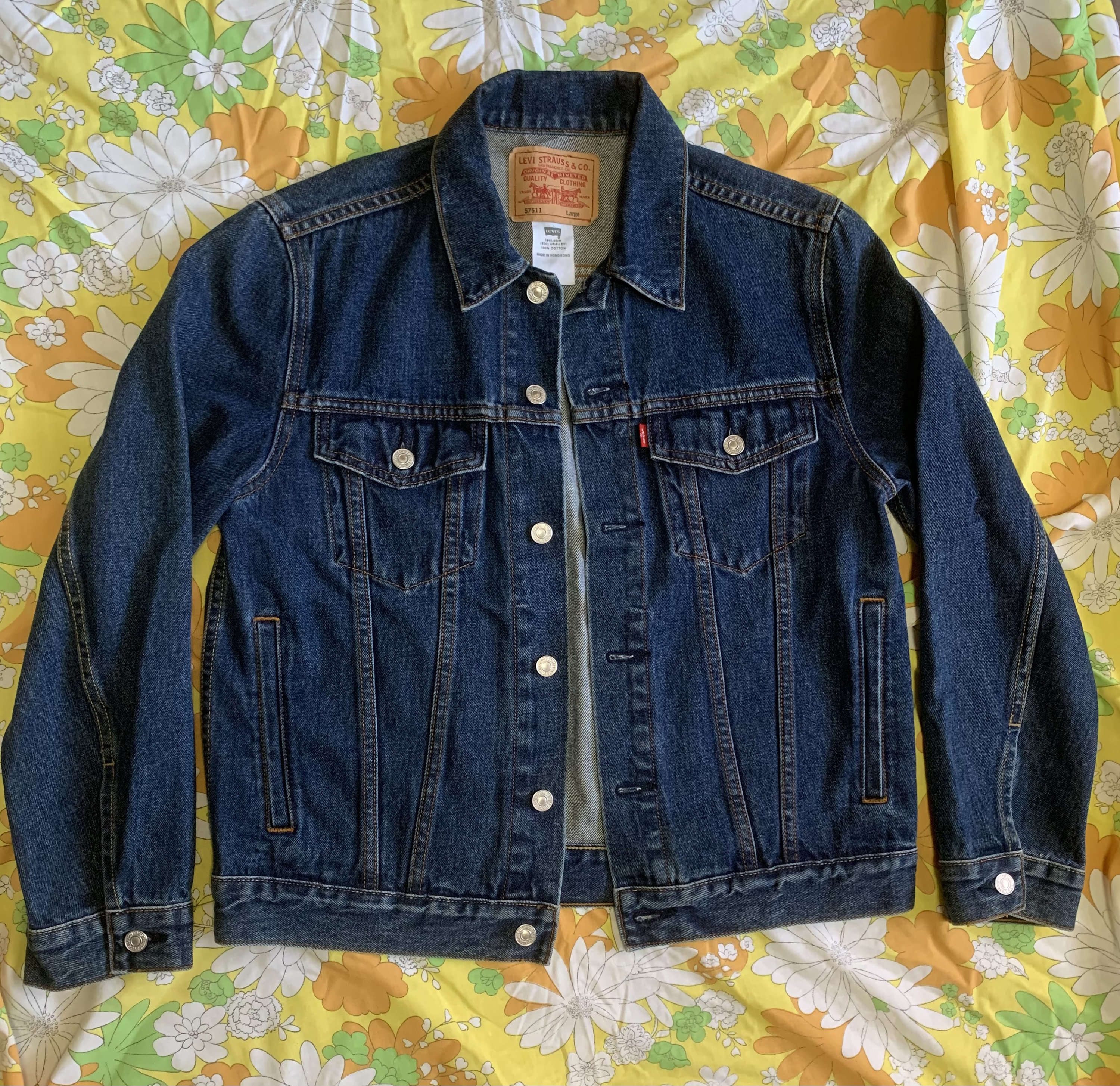 Levi Strauss Dark Blue Denim Jacket - Etsy