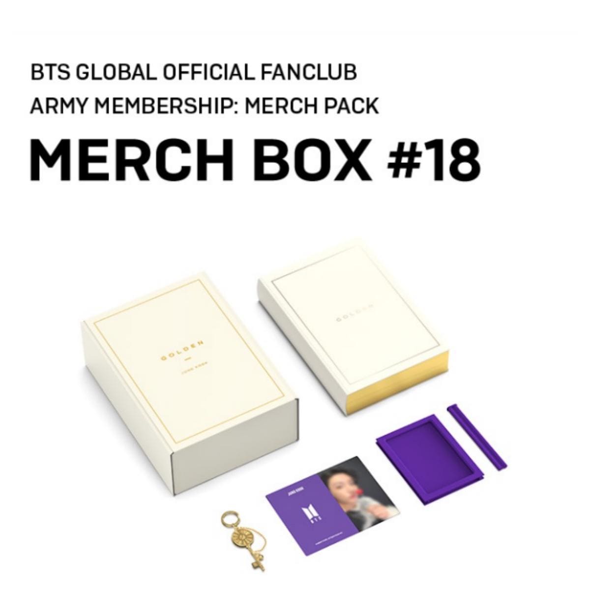 BTS MERCH BOX 18 Golden Box Jungkook Army Official Membership Pack