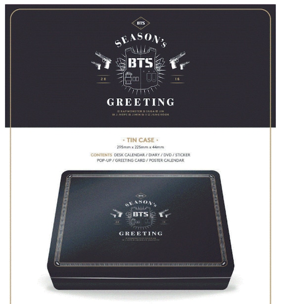 BTS Opened 2016 Season Greeting |bts Card |bts Party Decor |bts