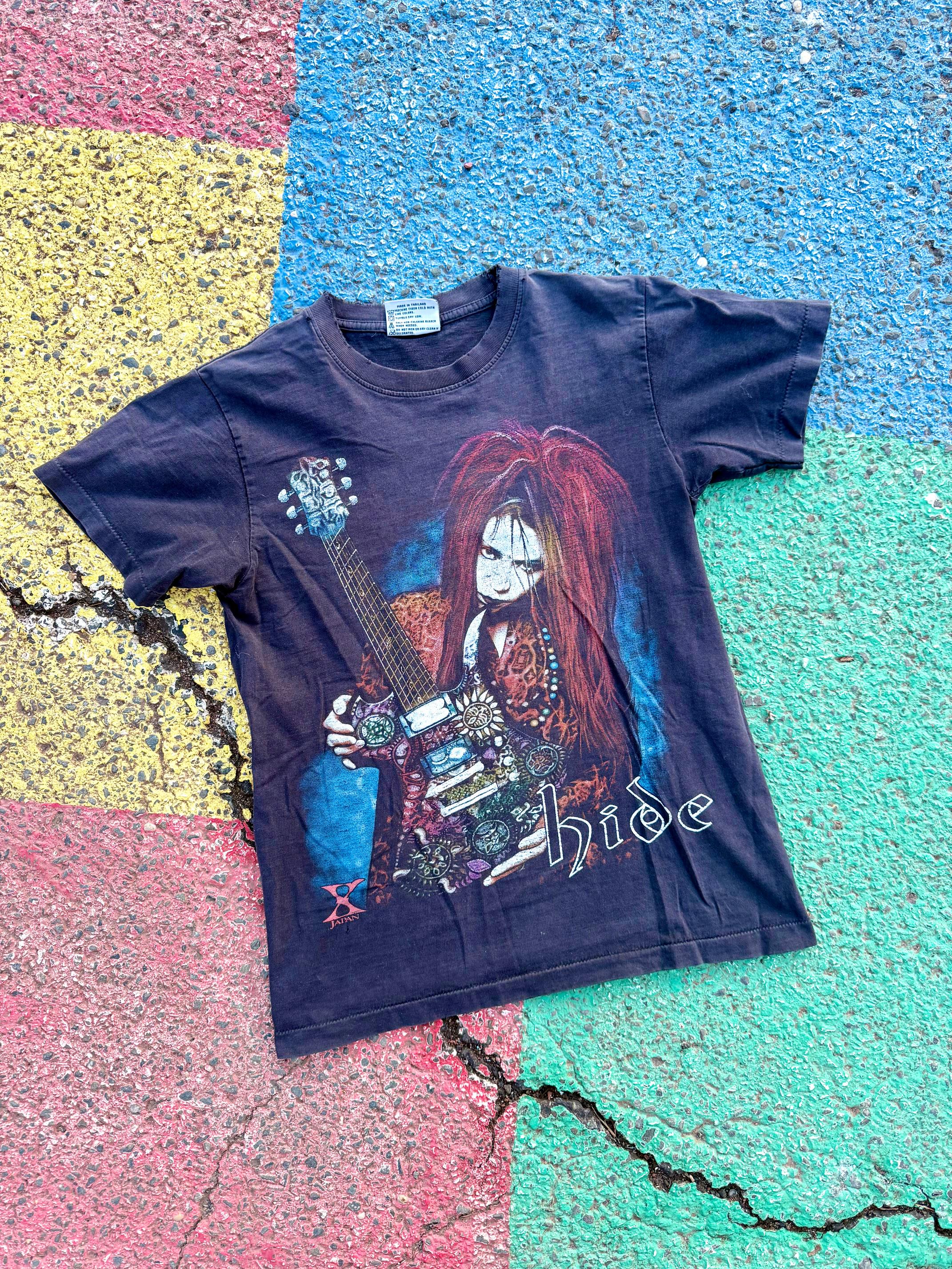 Vintage 90s Hide X Japan Japanese Rock Band Music Concert Tee the
