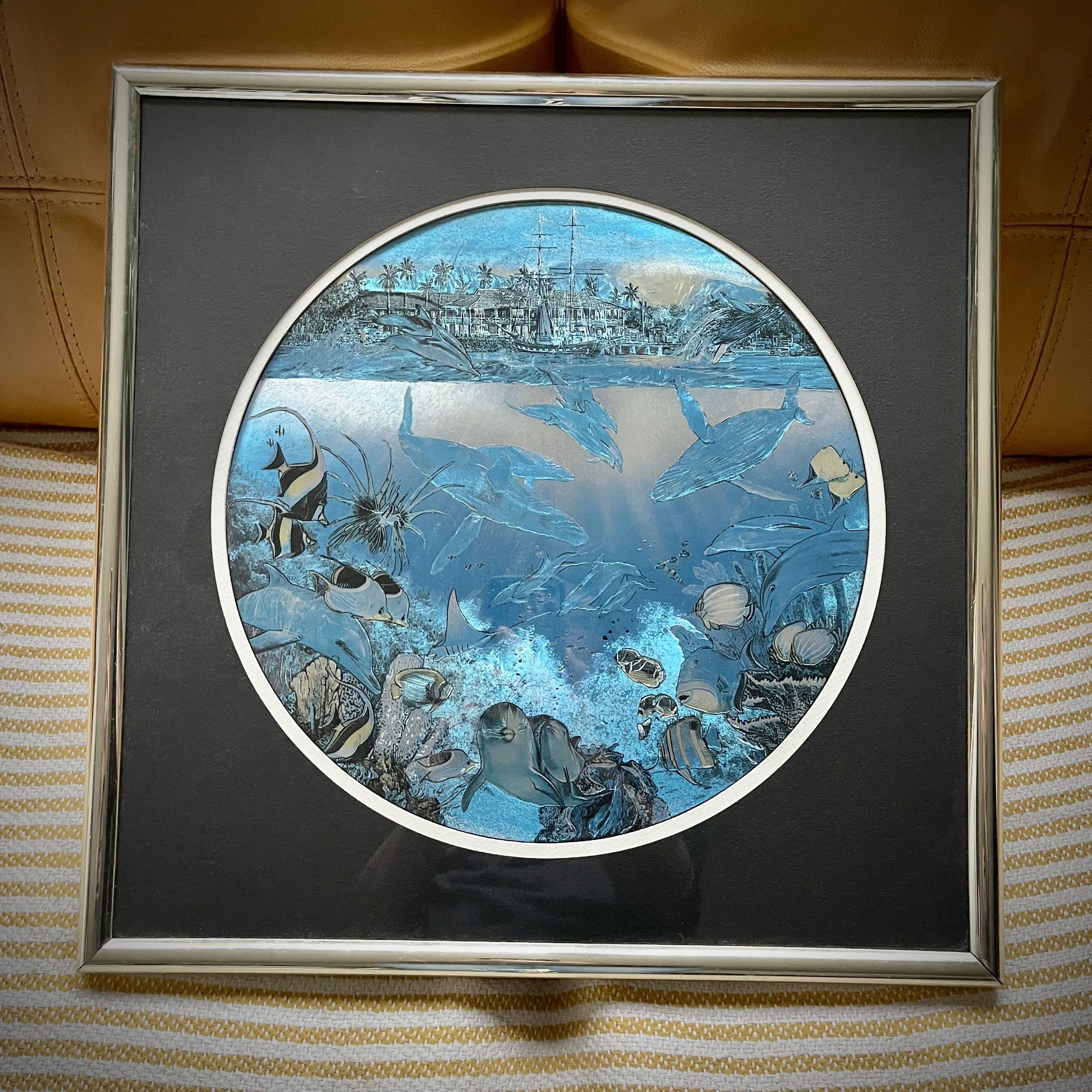 Vintage Christian Riese Lassen Dufex Print: Marine Life Hologram