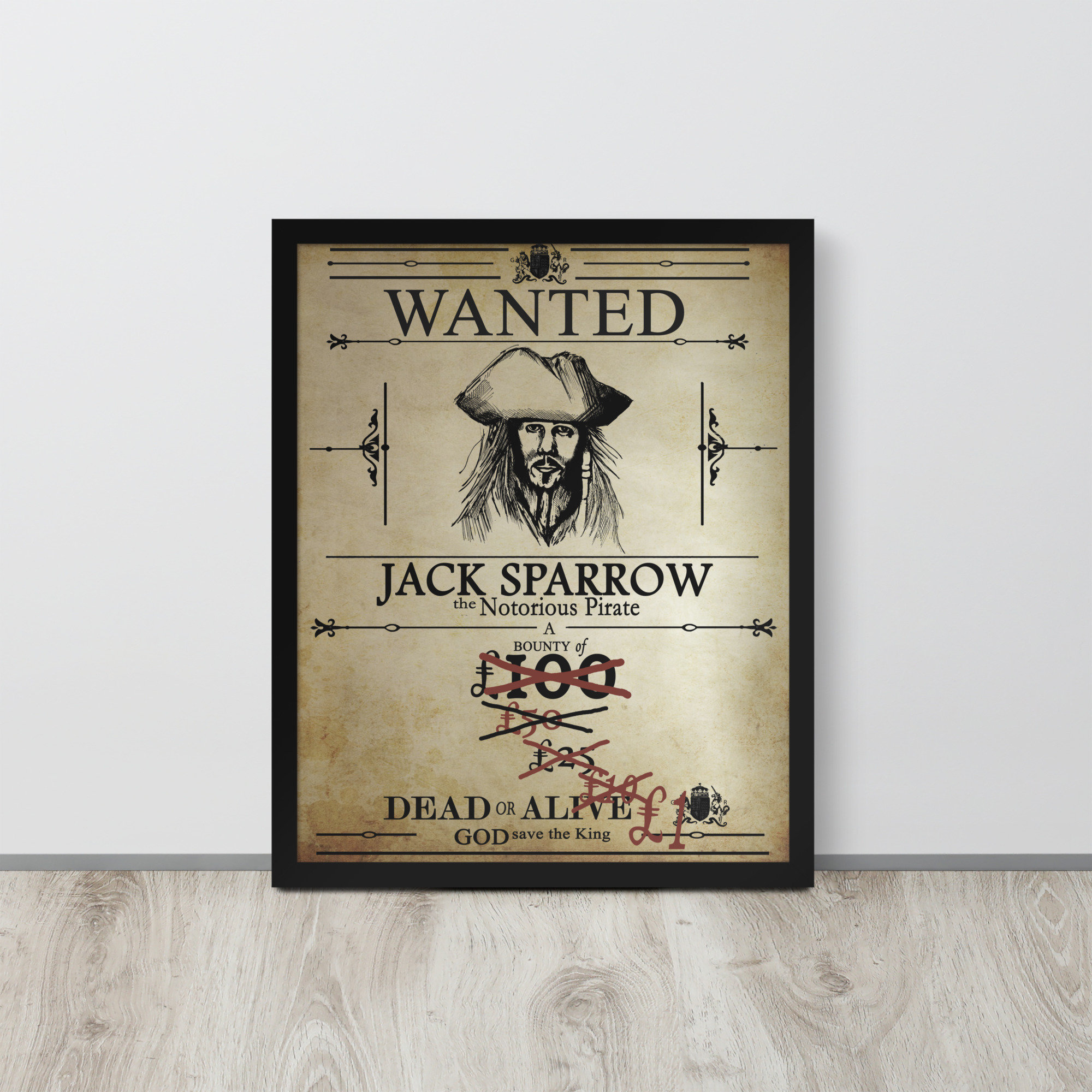 Pirates of the Caribbean Poster, Wanted Poster, Captain Jack