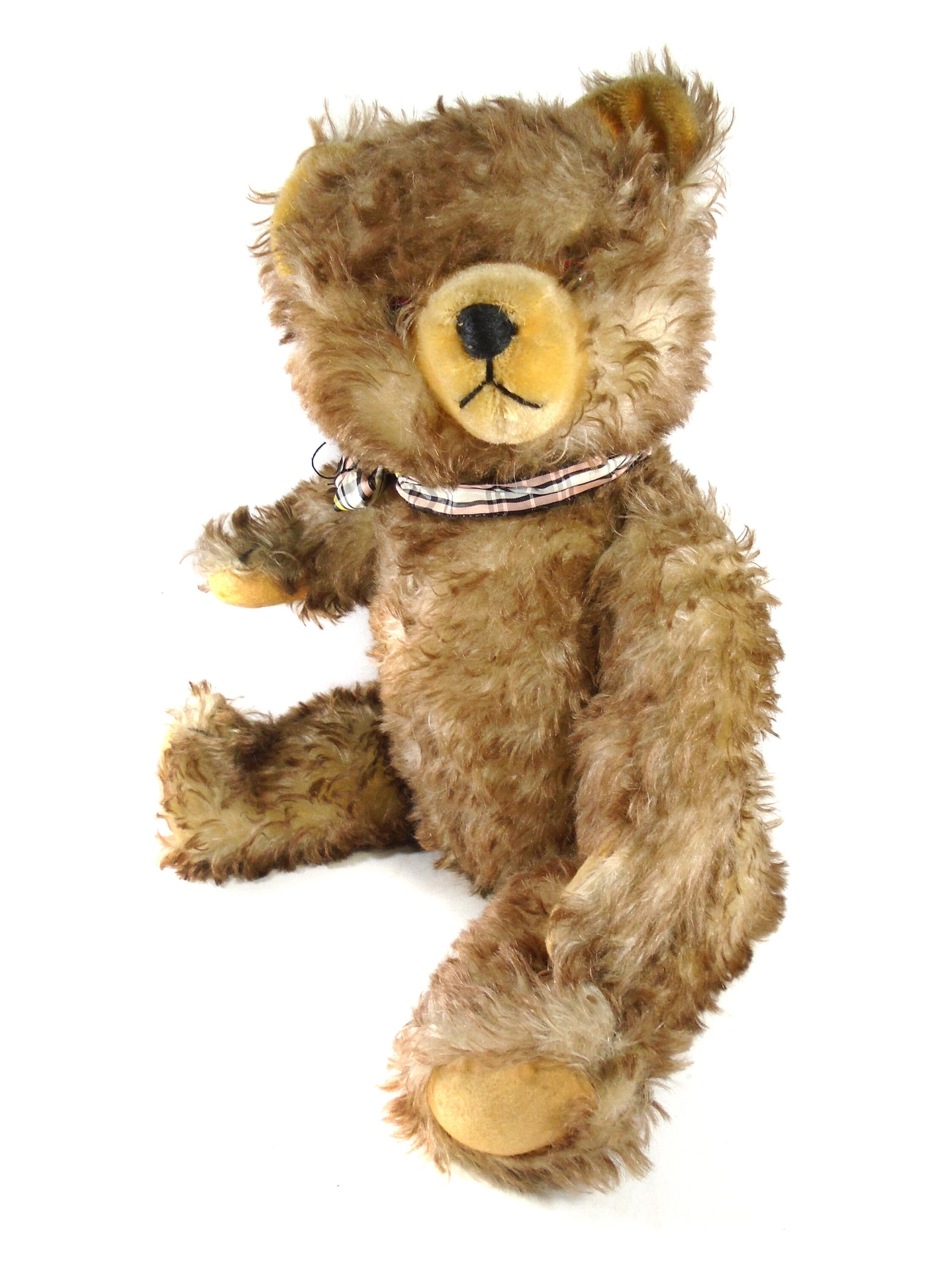 テディベア モヘアbr-1 モヘアのテディベアぬいぐるみブルー