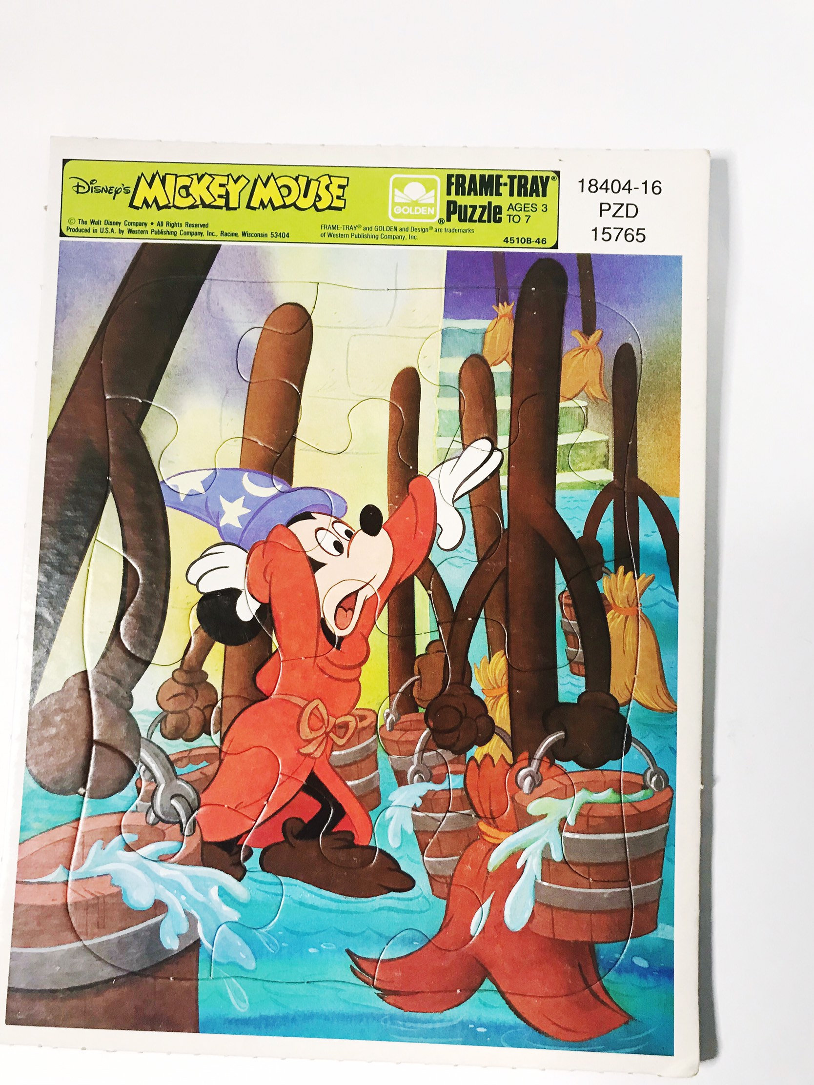 Vintage Mickey Mouse Fantasia Puzzle: 1970s Disneyland Souvenir - Etsy