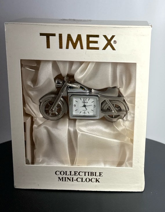 Vintage Timex Collectible Quartz Clock | Miniature Motorcycle