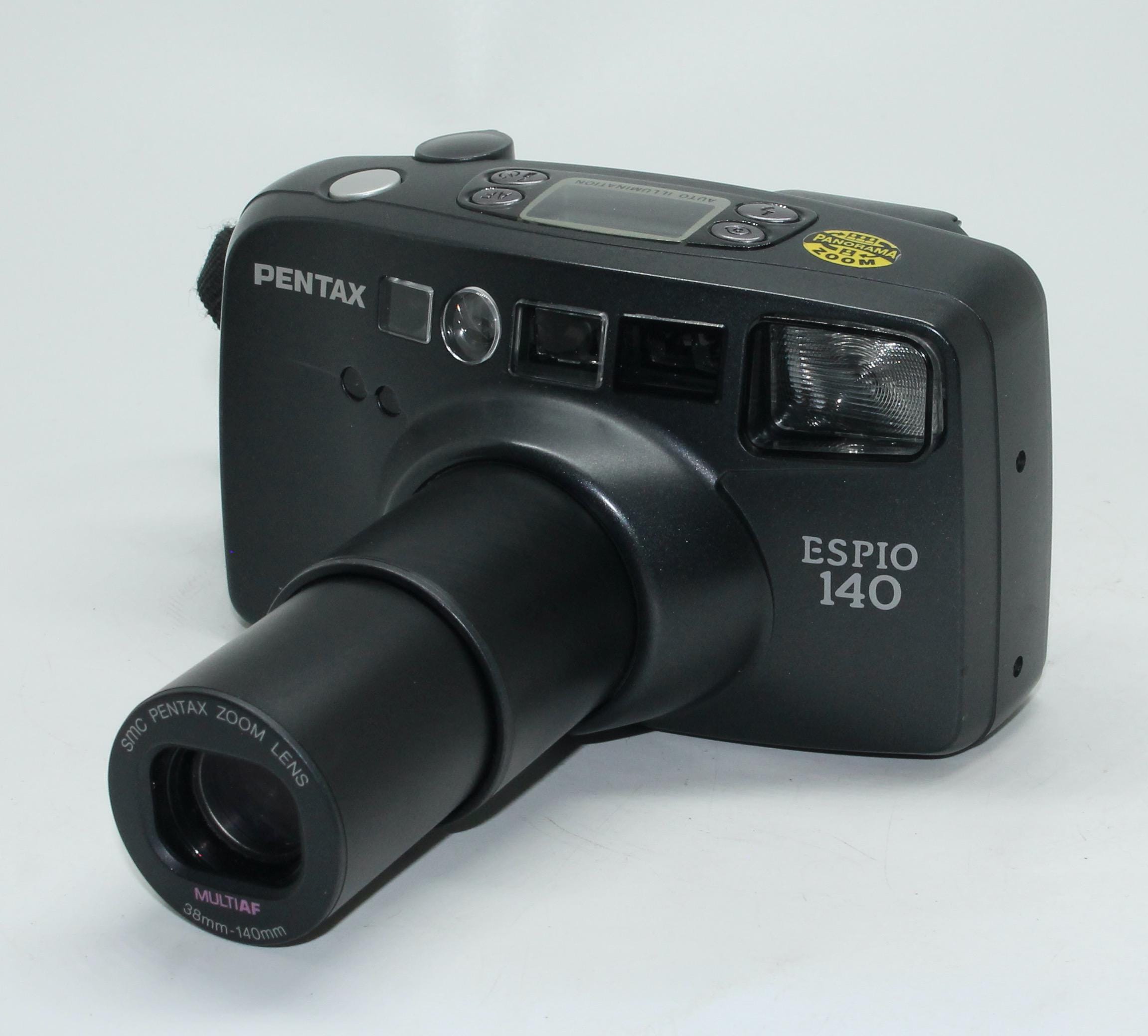 Pentax Espio 140 Film Camera: 35mm Zoom, Case & Manual - Tested