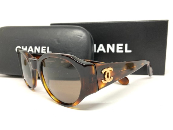 Vintage Chanel 04151 91235 Sunglasses - Etsy