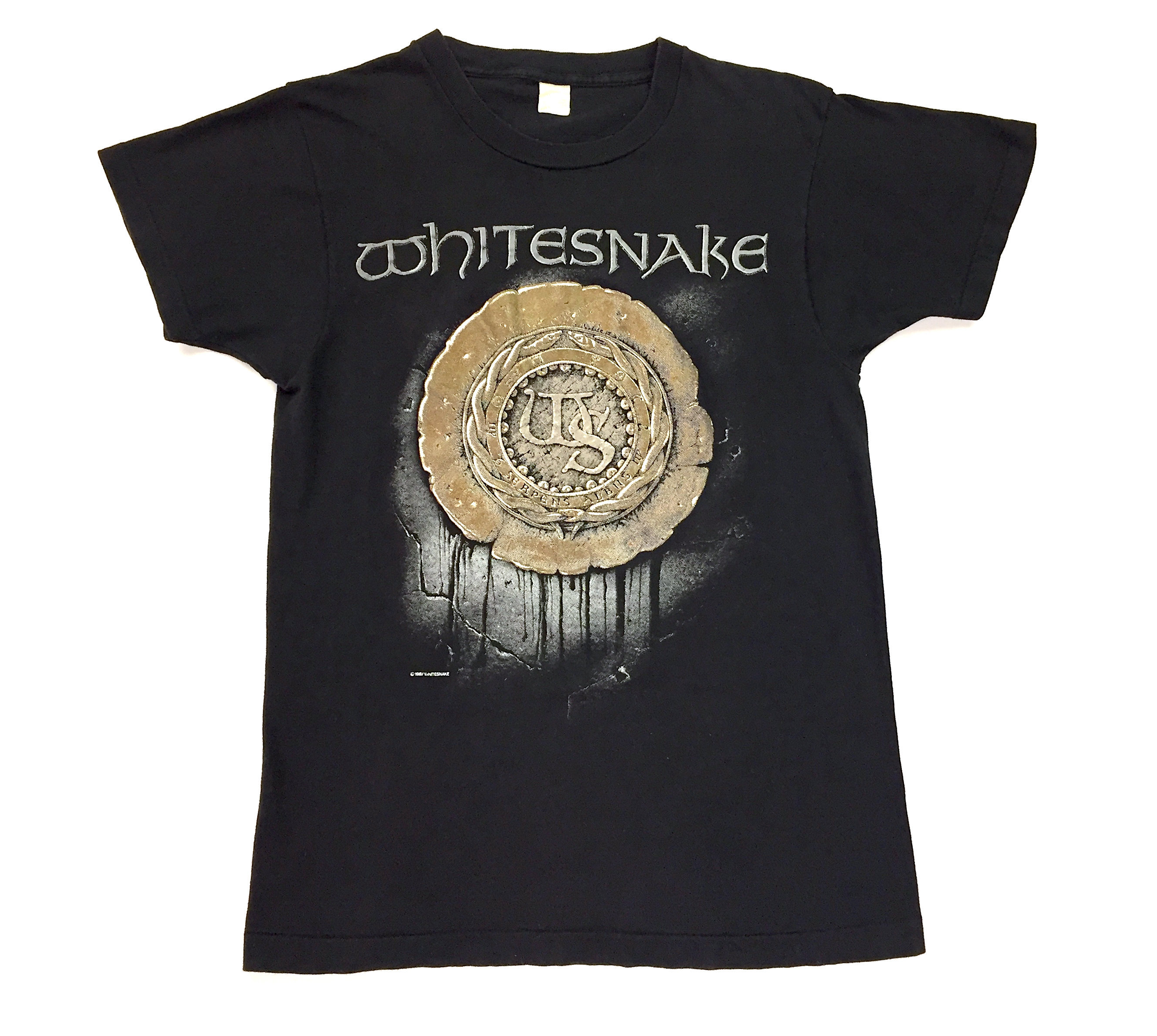 Vintage 80s WHITESNAKE Self Titled 1987 Tour Concert T Shirt