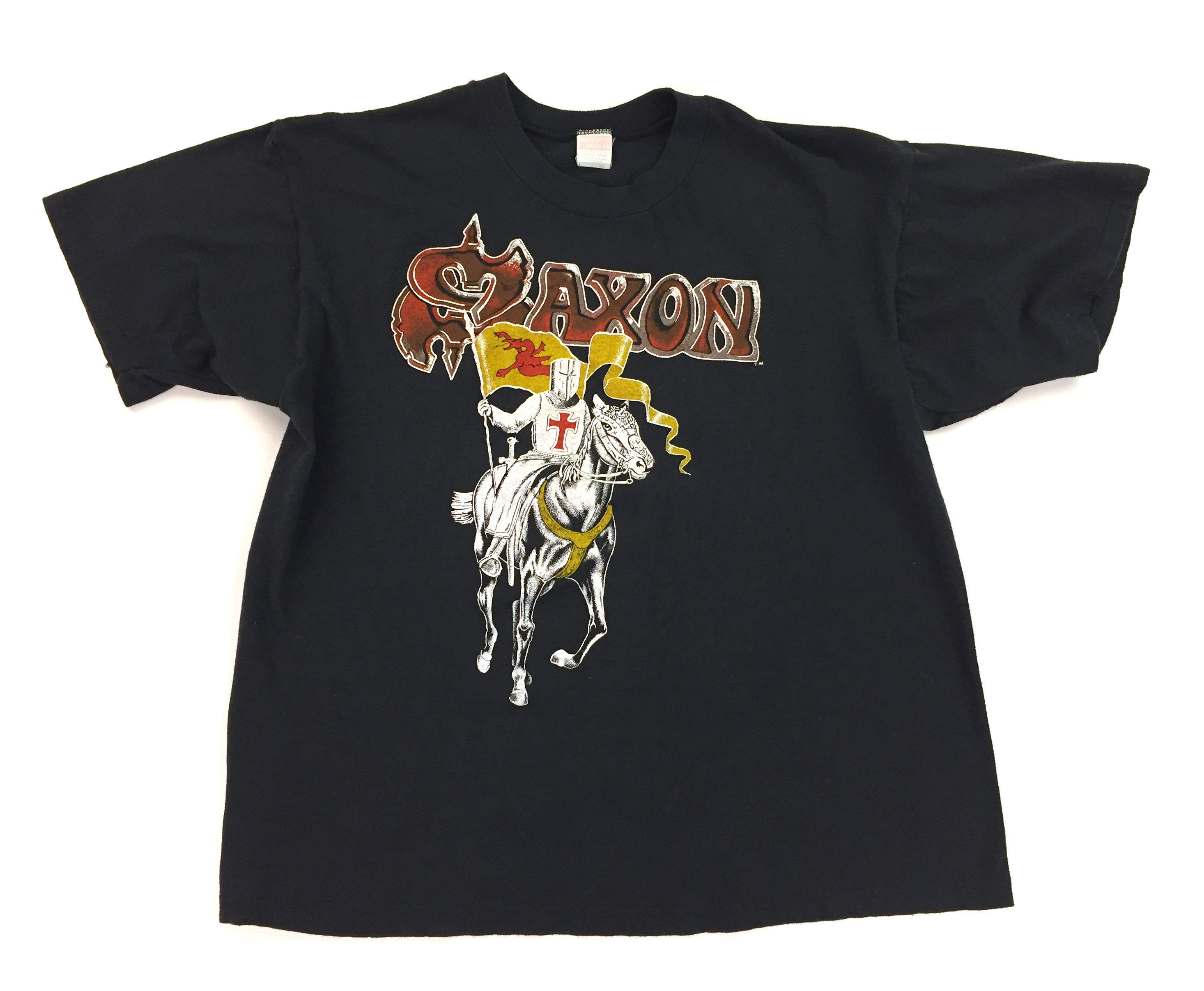 Vintage 80s SAXON Crusader 1984 Concert T Shirt With Tour Dates - Etsy