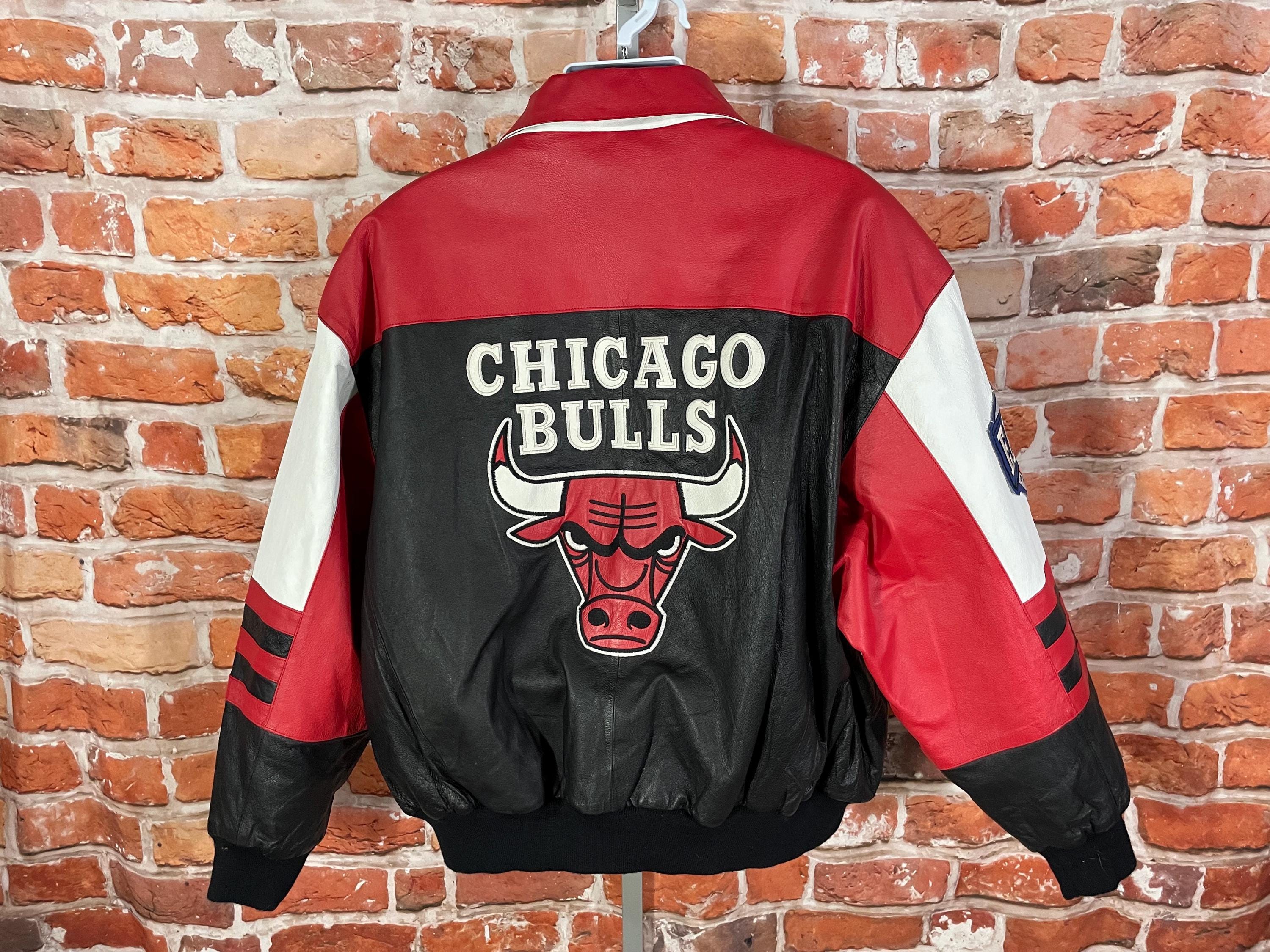 Vintage Chicago Bulls Jeff Hamilton Leather Jacket - Sz 3XL - 90s