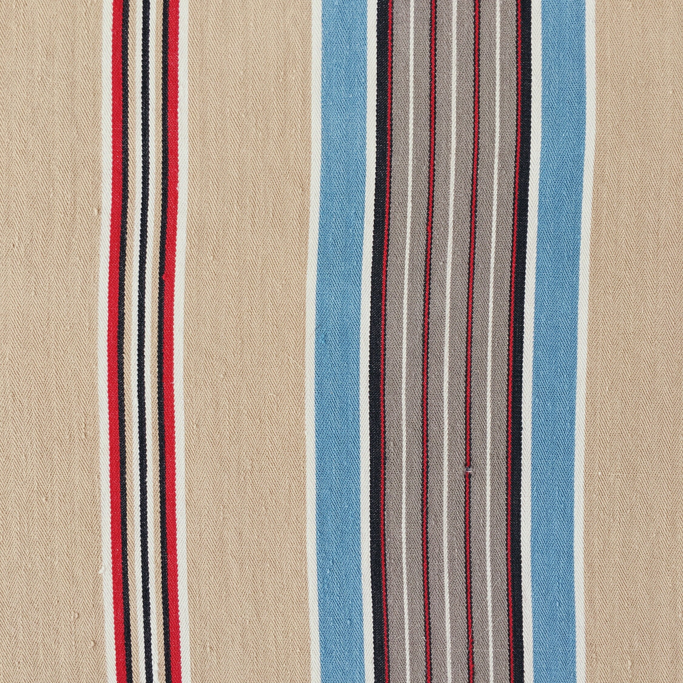 22インチ×32インチ アンティークブルー トープストライプ ティッキング