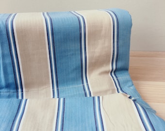 18インチ×33インチ アンティーク ティッキング生地 ブルー トープ