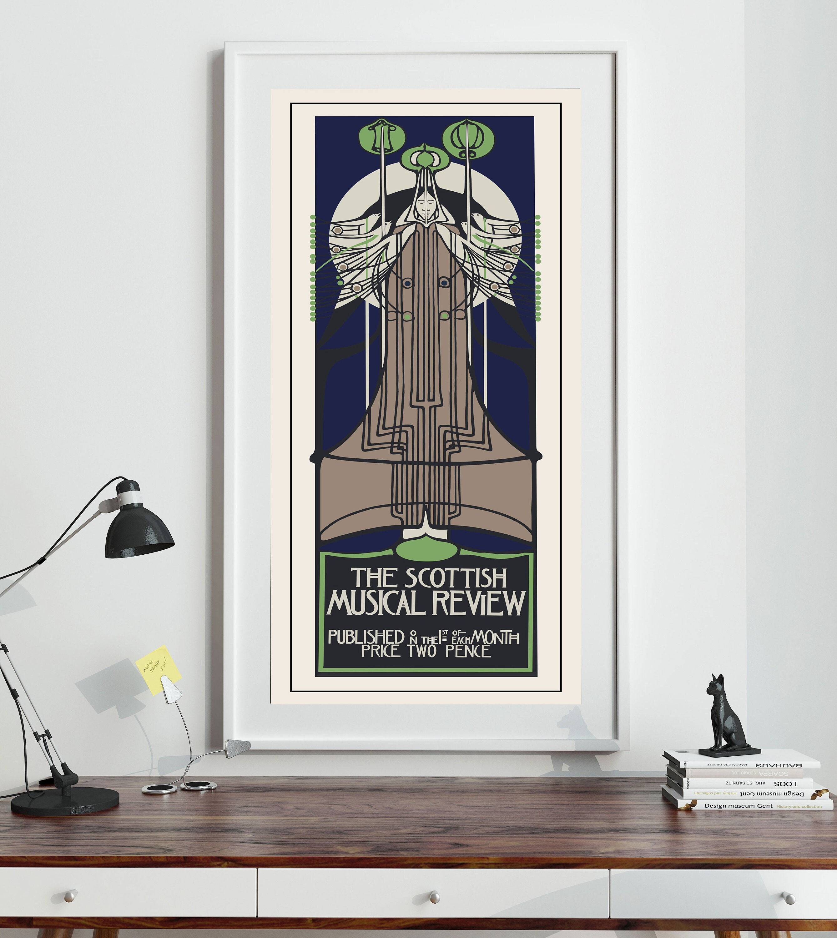 Charles Rennie Mackintosh Print Scottish Musical Review