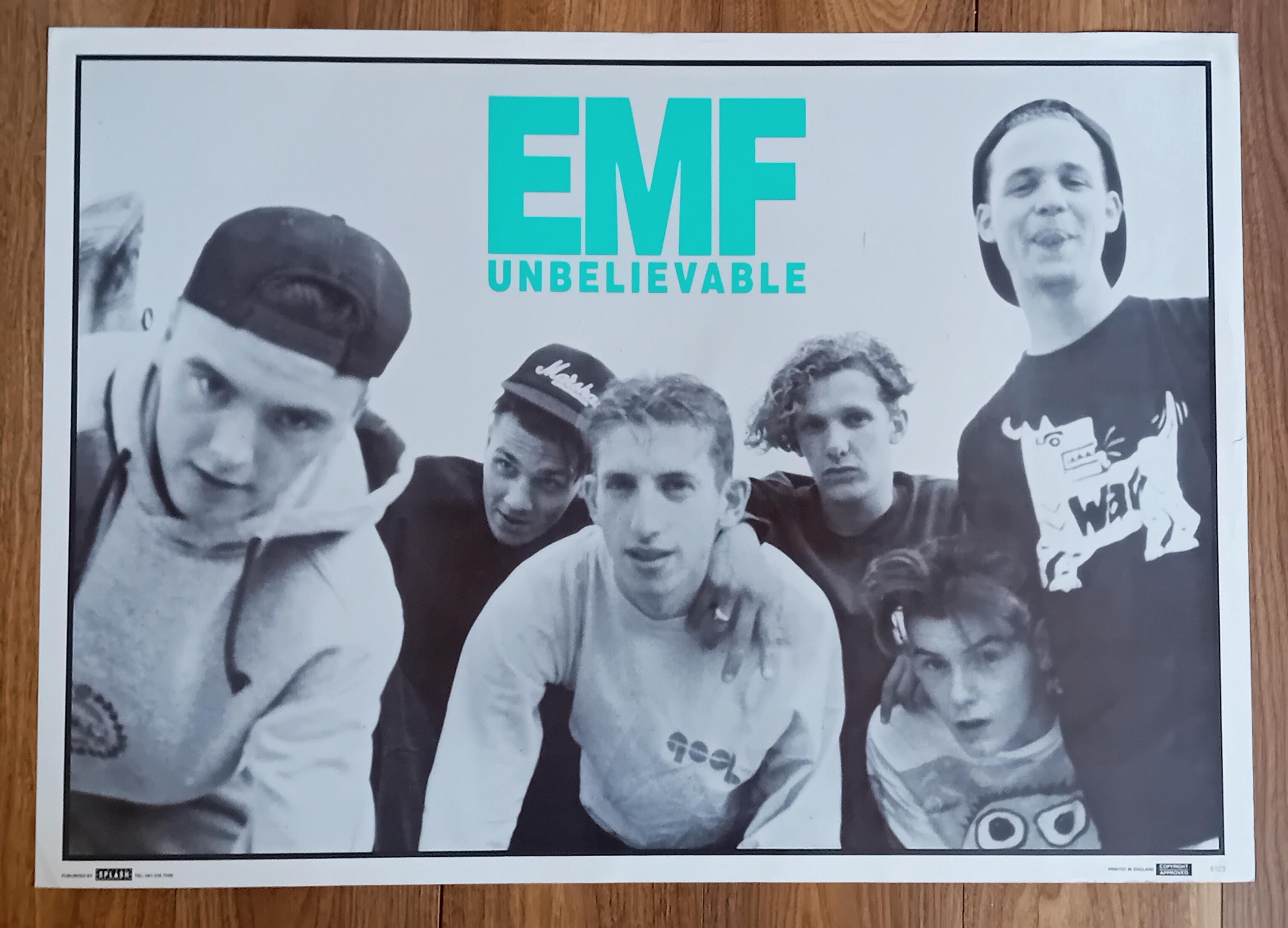 EMF Unbelievable Original 1990's Vintage Poster - Etsy