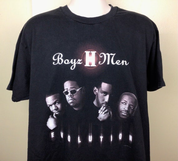 Vtg 1998 Boyz II Men Evolution Tour Concert T-shirt Black L 90s