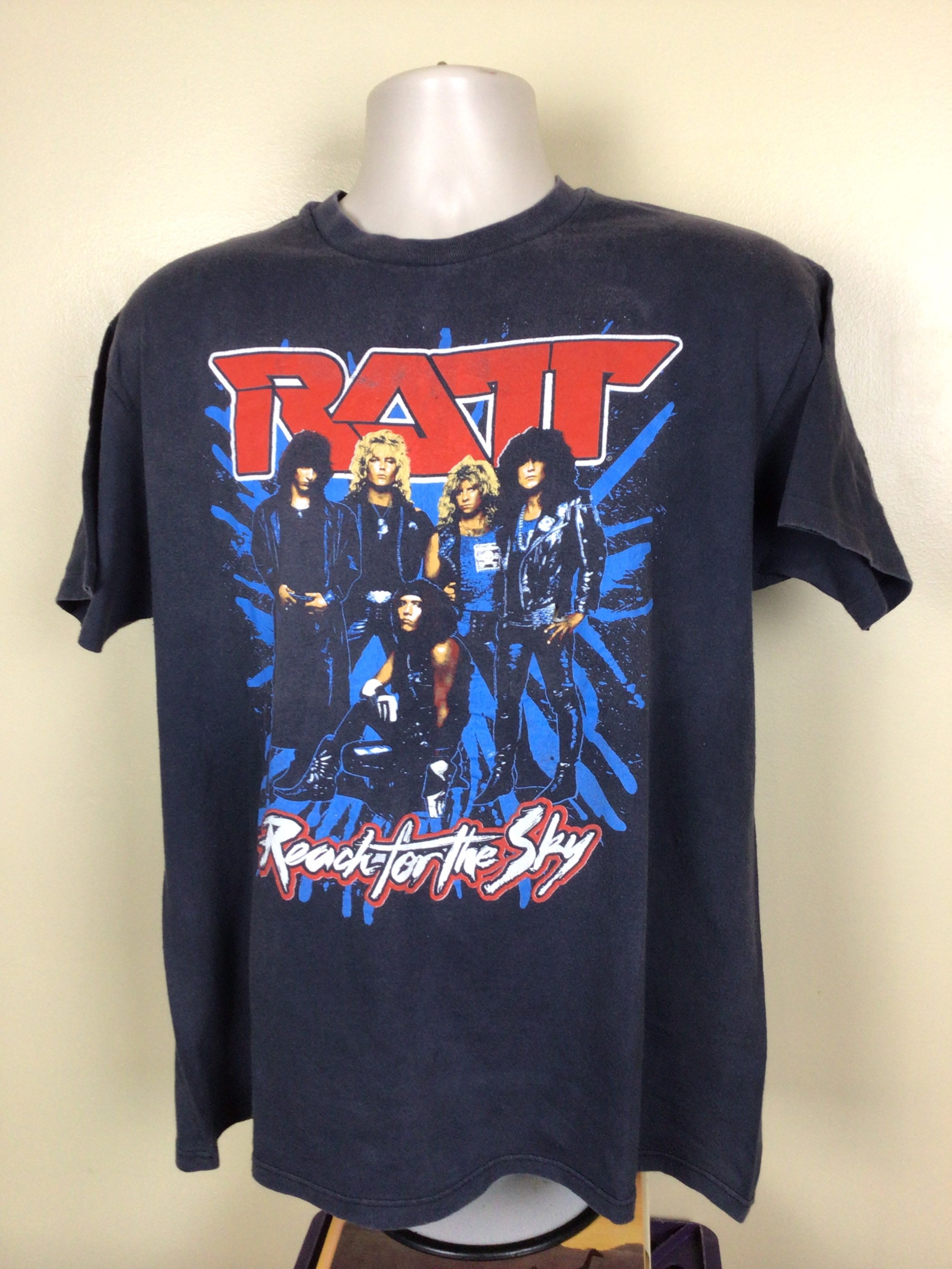 Vtg 1989 Ratt Reach for the Sky Concert T-shirt Black L/XLA 80s