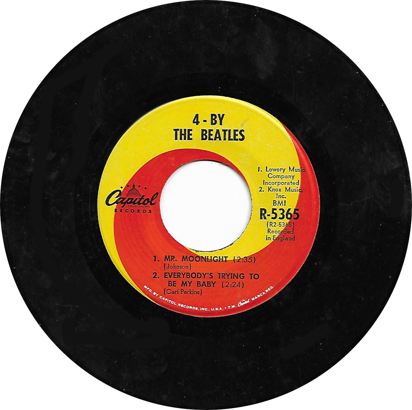 RARE 45rpm EP - the Beatles - 4 by 4 - C1965 - Capitol R-5365 - Etsy