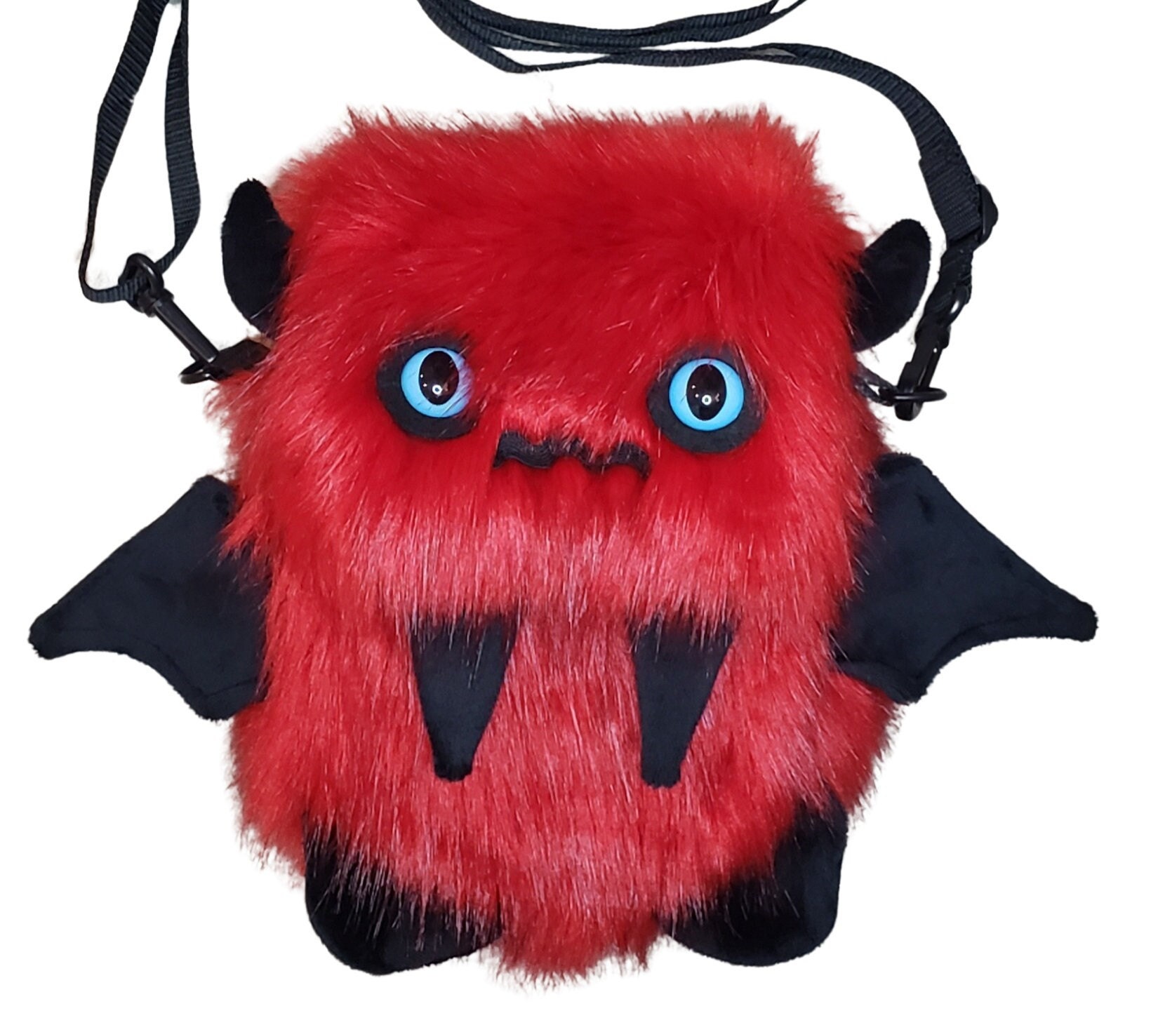 Spooky the Red Floof Monster Friend Backpack/messenger Bag/monster