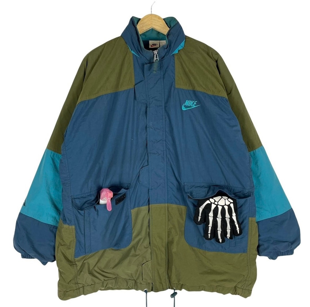 Vintage 90s NIKE ACG Color Block Nylon Windbreaker, Size XL - Etsy