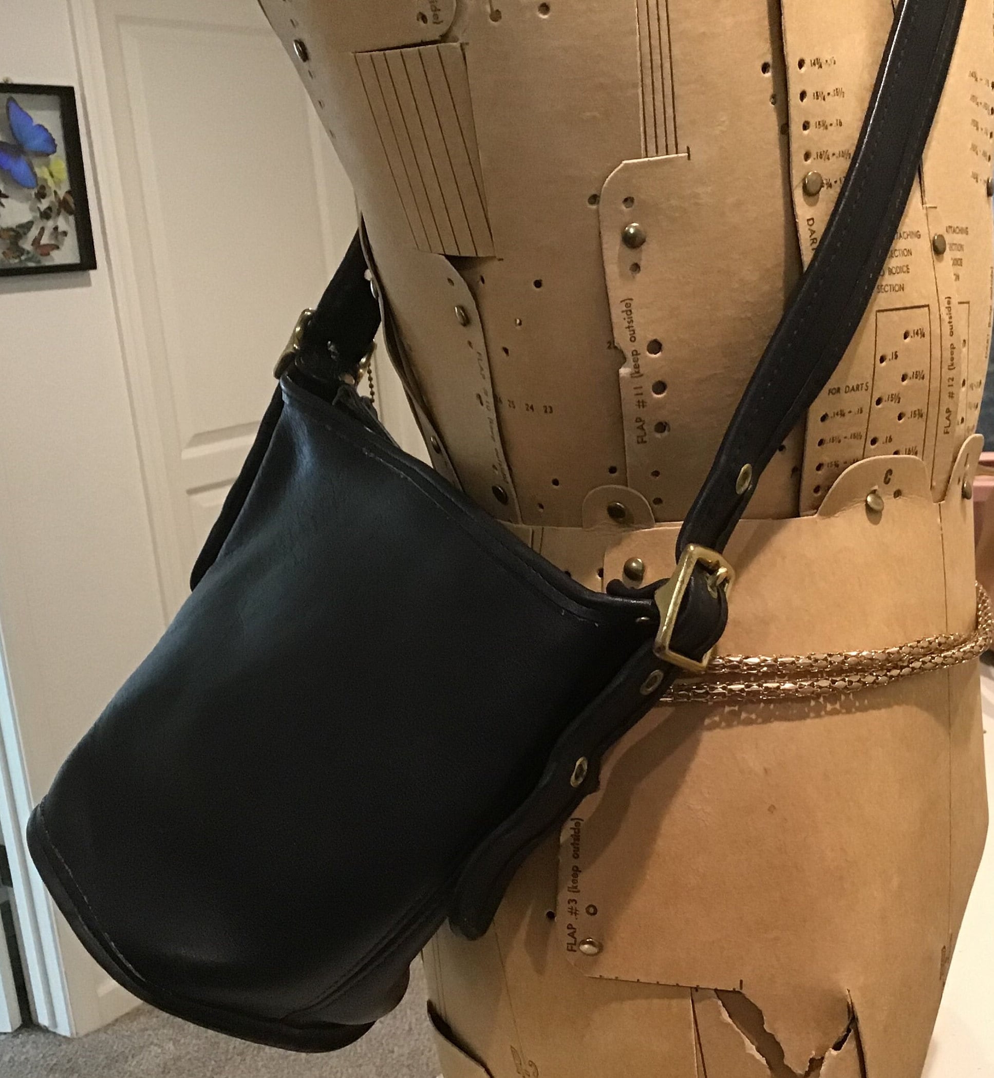 Vintage Coach Black Maggie Duffle Purse 9019 - Etsy