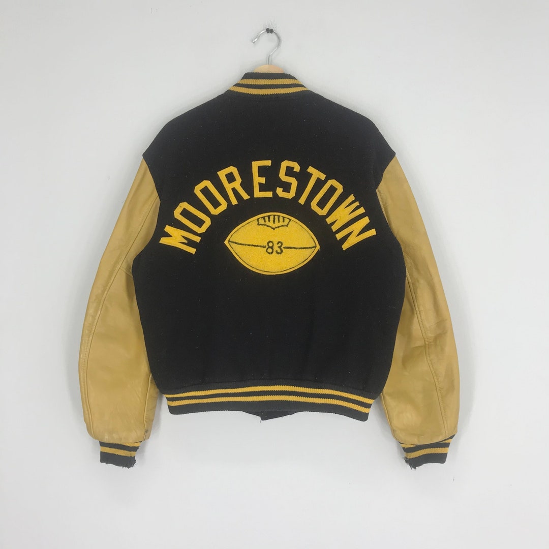 Vintage 80's Butwin Letterman Varsity Jacket Leather Sleeves