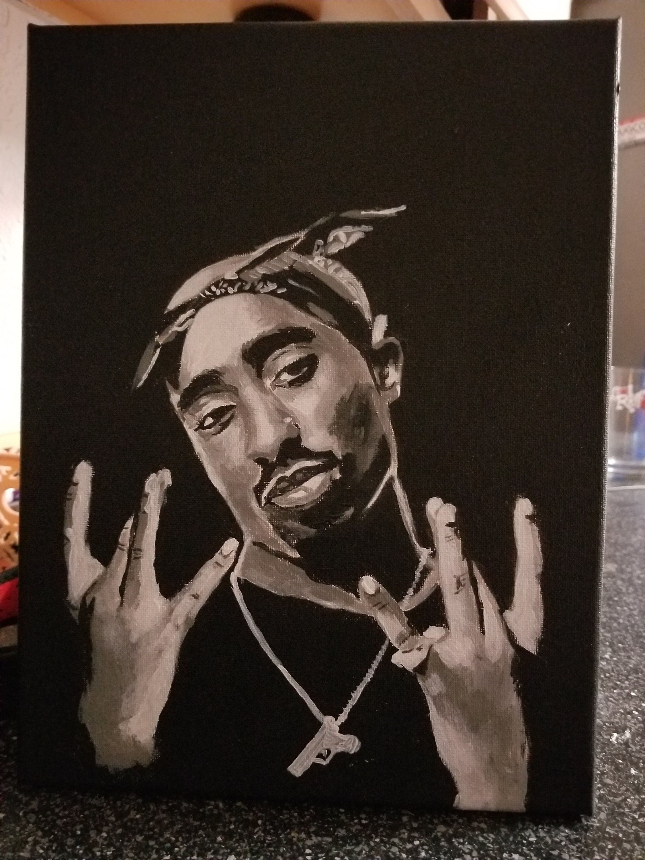 2PAC, Painting, Tupac Shakur, Acrylic Painting, Small Paintings - Etsy