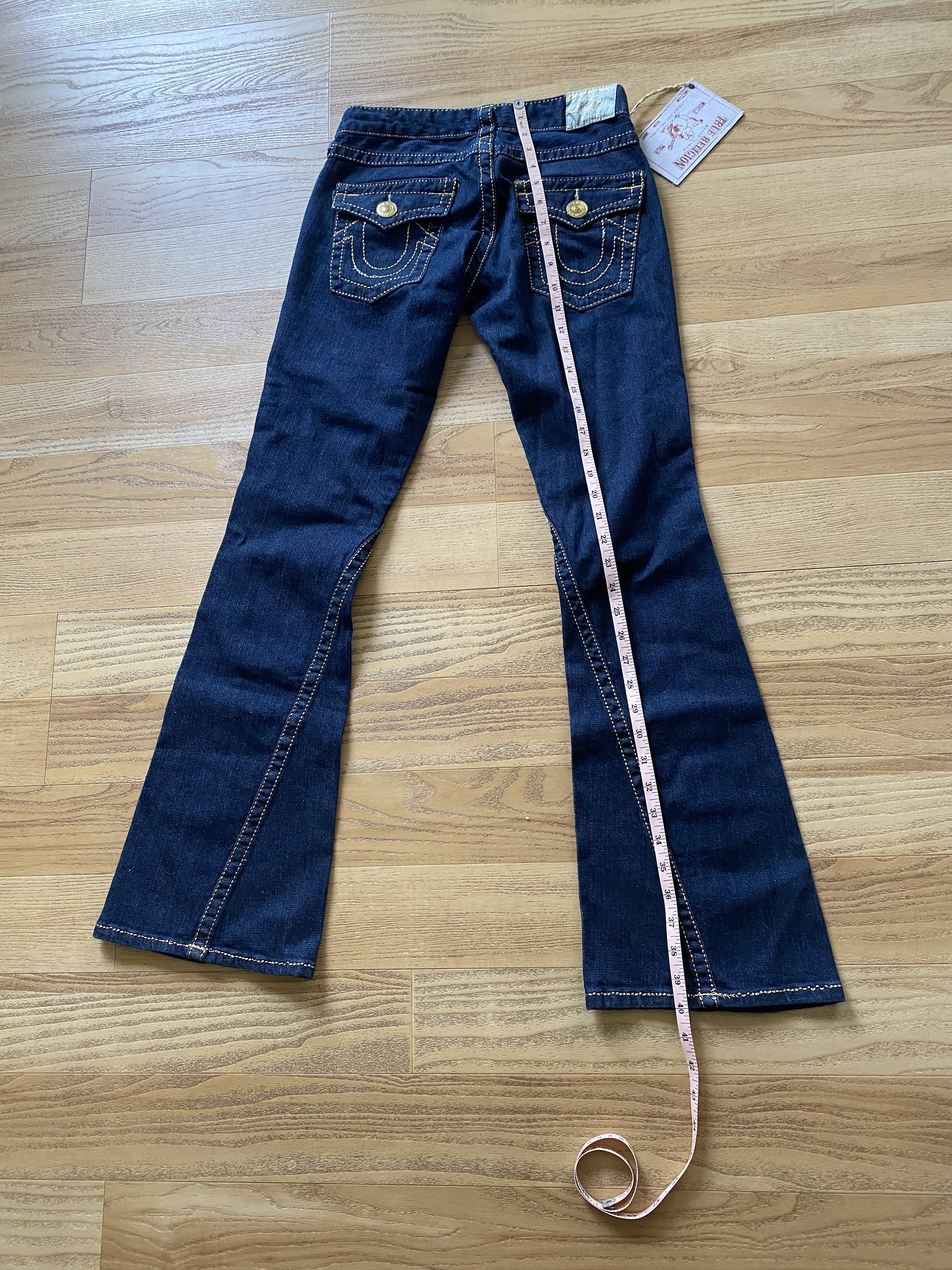 True Religion Joey Big T Metalli Size 25 Jeans New With Tags USA