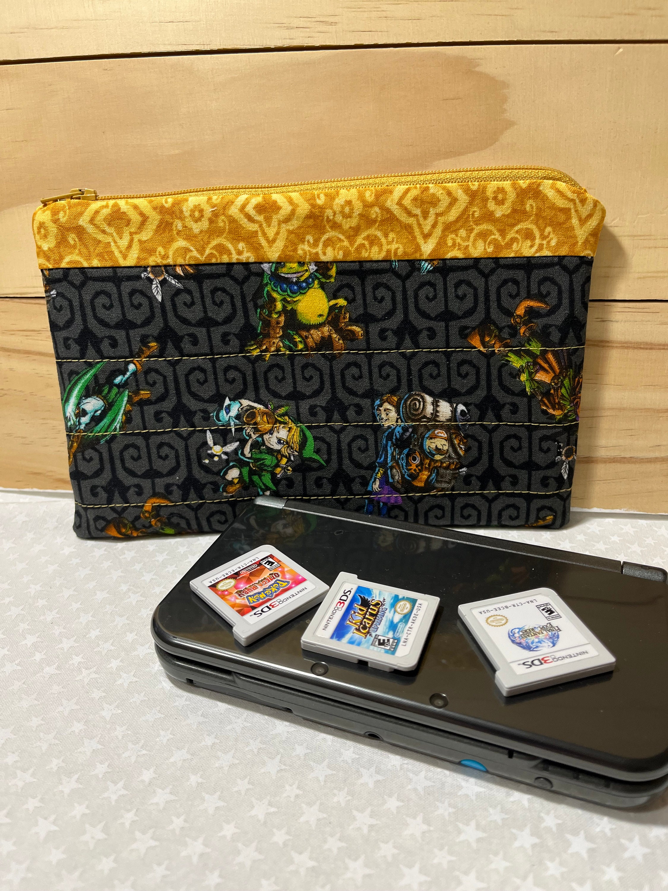 Nintendo 3DS XL or Switch Case: Legend of Zelda-black and Gold - Etsy