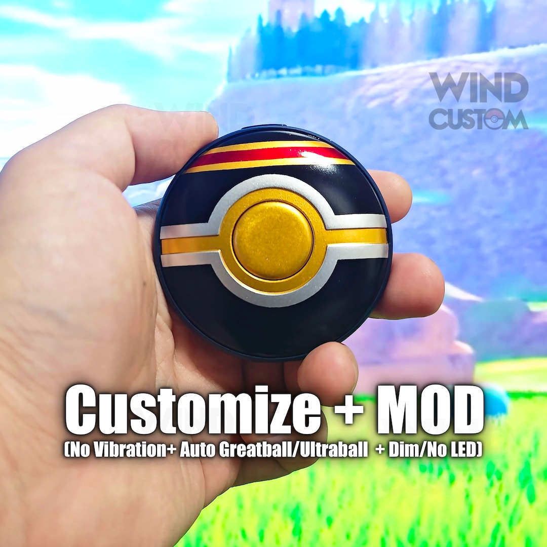 Custom Painted Pokemon GO Plus Plus+ +MOD for Great/ultraball