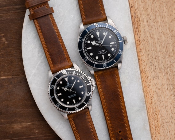 18mm 19mm 20mm 22mm [SLIM] Quick Release Leather Watch Strap